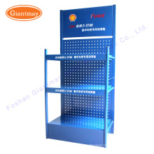 Customized motor lubricating oil painting can bottle display shelf stand rack